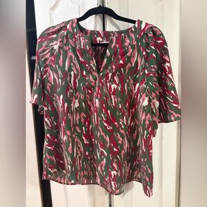 Bold and Gorgeous Michelle McDowell dramatic sleeve blouse